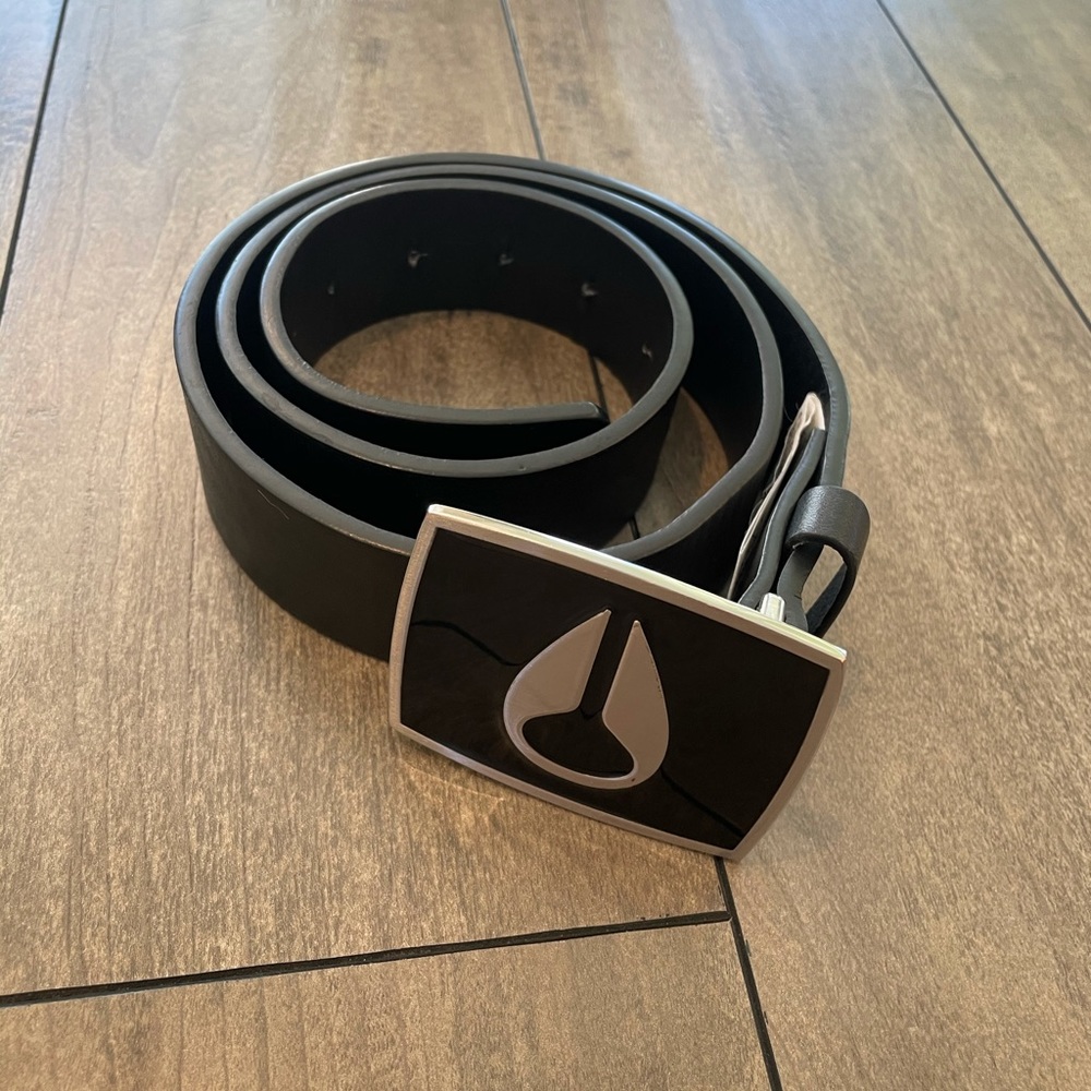 Men’s Black leather Nixon Belt
